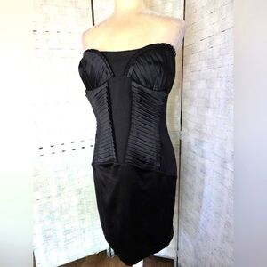 ARDEN B. Black Strapless Dress